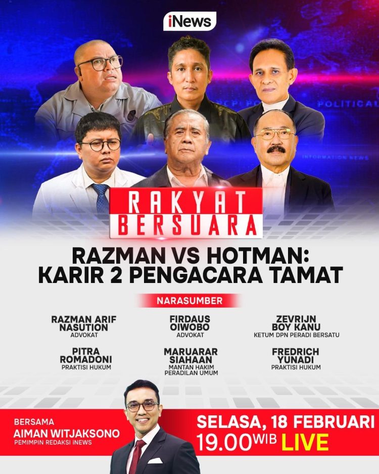 Razman Vs Hotman: Karir 2 Pengacara Tamat | Rakyat Bersuara | 18/02