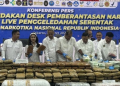 BNN Sebut 37 Tersangka dari Penyitaan 1,2 Ton Narkoba Terancam Hukuman Mati