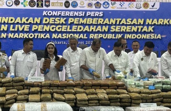 BNN Sebut 37 Tersangka dari Penyitaan 1,2 Ton Narkoba Terancam Hukuman Mati