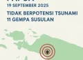 Tragedi Terkini: Gempa Bumi Magnitudo 6,1 Guncang Papua, Rumah dan Infrastruktur Rusak