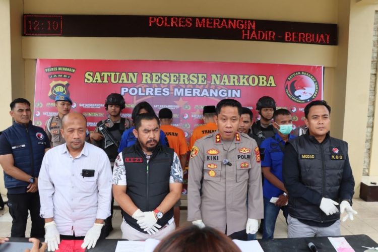 Polres Merangin Tangkap Kurir dan Bandar, Sita 2 Kg Sabu