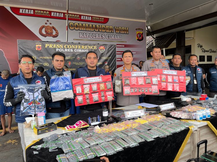 Polresta Bandung Amankan 31 Tersangka dan Gagalkan Peredaran Narkotika Jenis Baru