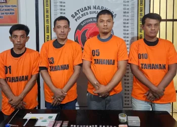 Polres Simalungun Tangkap Empat Anggota Jaringan Narkoba yang Dikenal Licin, 30 Paket Sabu Disita