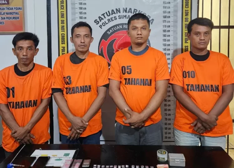 Polres Simalungun Tangkap Empat Anggota Jaringan Narkoba yang Dikenal Licin, 30 Paket Sabu Disita