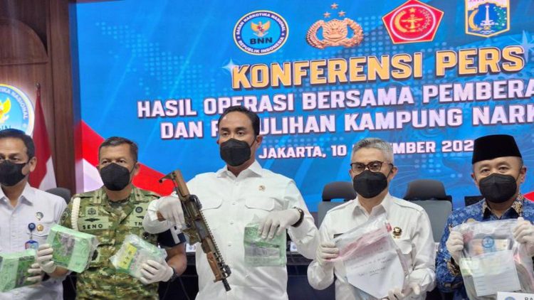 BNN Rilis Hasil Operasi Bersama: 1.259 Orang Diamankan, 126 Kg Sabu Disita