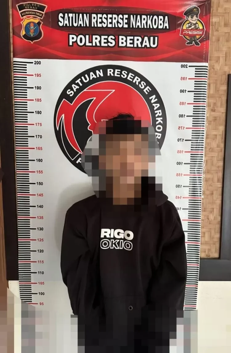 Remaja 18 Tahun Ditangkap Satresnarkoba Polres Berau, Simpan Sabu Seberat 12,47 Gram