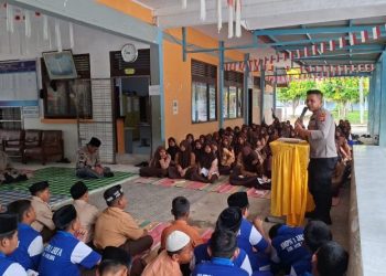 Polres Aceh Jaya Gelar Program Unggulan “Polisi Sajan Sikula” di SMP Negeri 1 Jaya